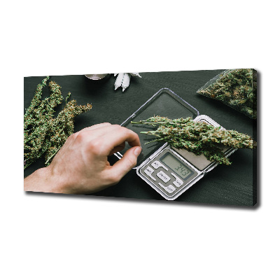 Foto op canvas Marihuana toppen