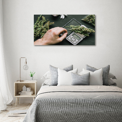 Foto op canvas Marihuana toppen