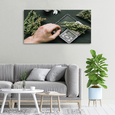 Foto op canvas Marihuana toppen