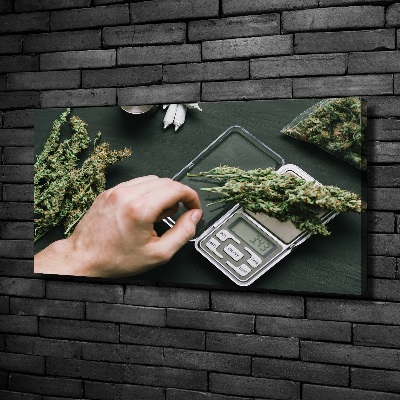 Foto op canvas Marihuana toppen