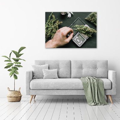 Foto op canvas Marihuana toppen