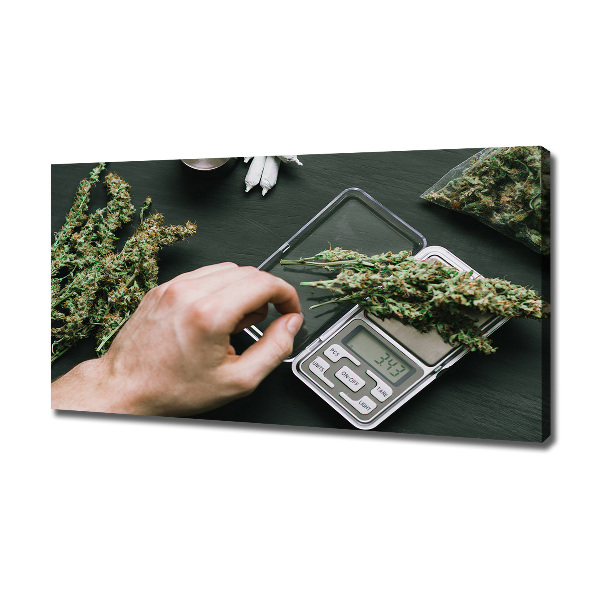 Foto op canvas Marihuana toppen