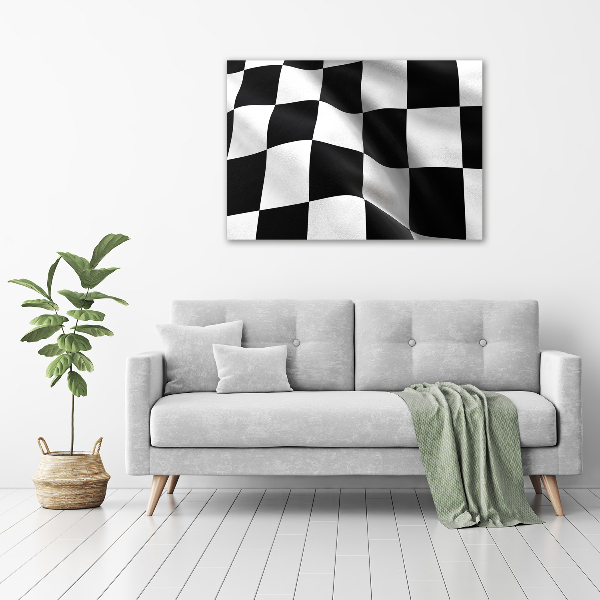 Foto canvas Finishvlag