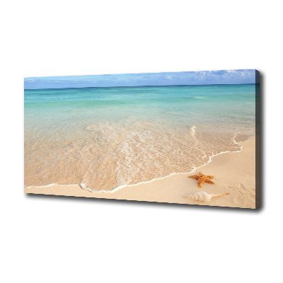 Canvas schilderij Zeesterren op het strand