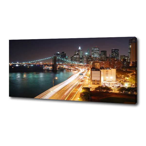 Foto canvas New York 's nachts