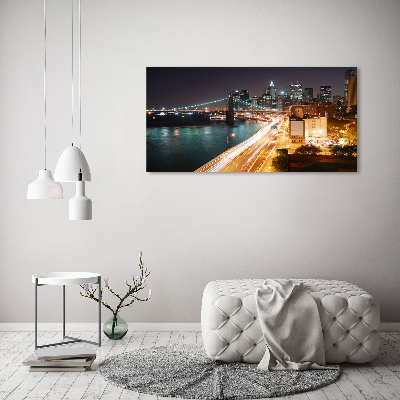 Foto canvas New York 's nachts