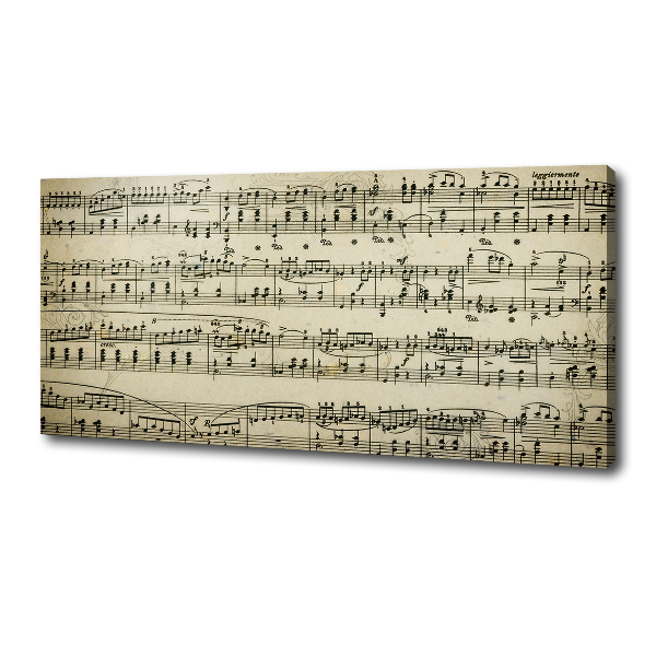 Schilderij op canvas Aantekeningen over een personeelslid