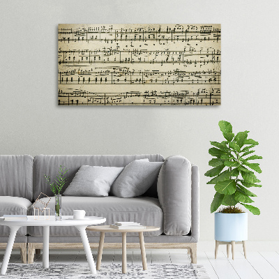 Schilderij op canvas Aantekeningen over een personeelslid