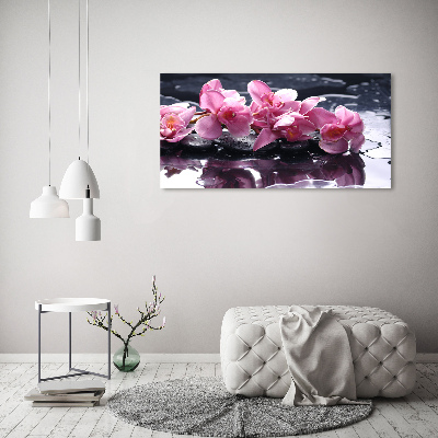 Canvas schilderij Roze orchidee