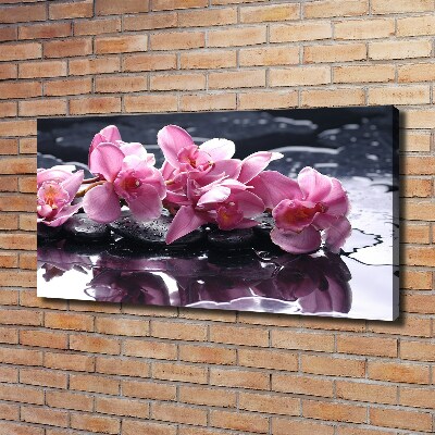 Canvas schilderij Roze orchidee