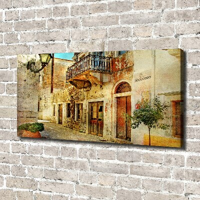 Foto canvas Straten in Griekenland