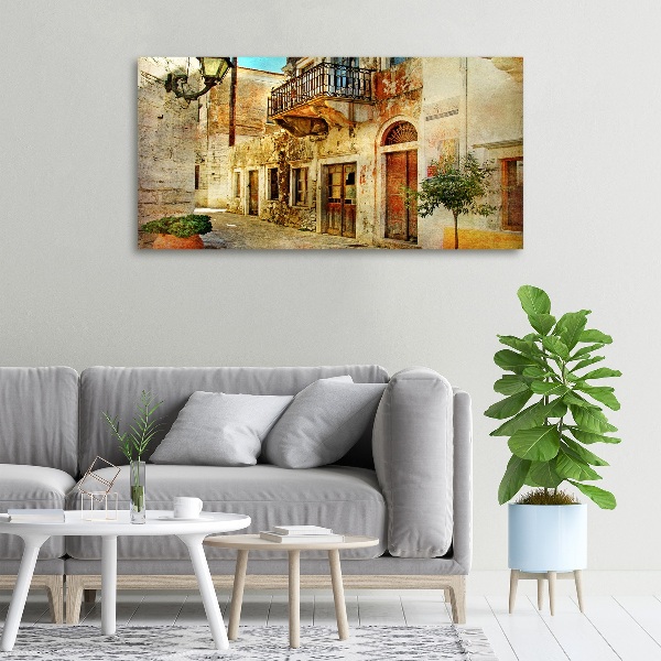 Foto canvas Straten in Griekenland