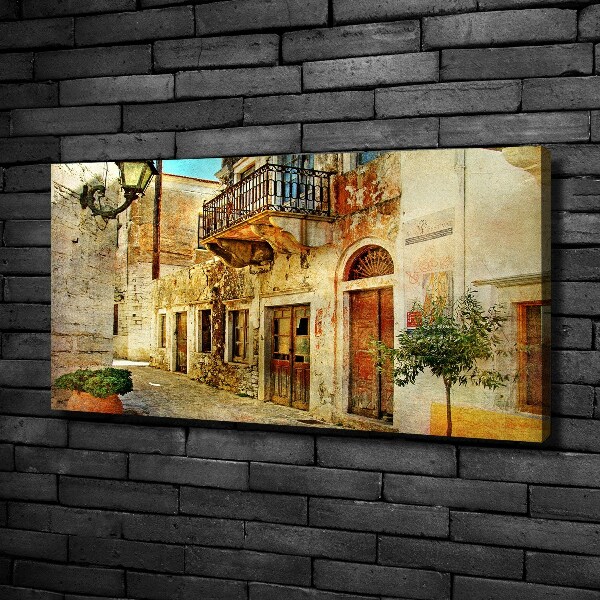 Foto canvas Straten in Griekenland