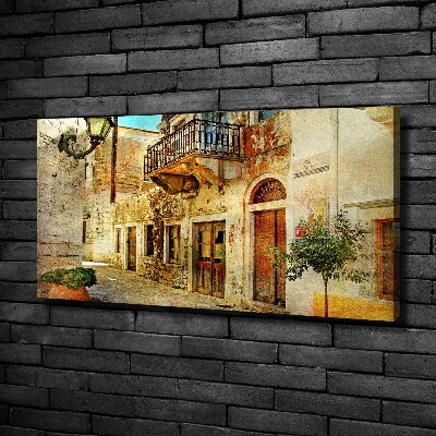 Foto canvas Straten in Griekenland