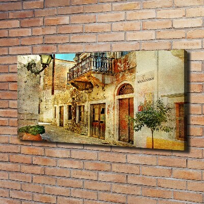 Foto canvas Straten in Griekenland