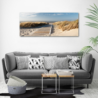 Canvas schilderij Strandpad
