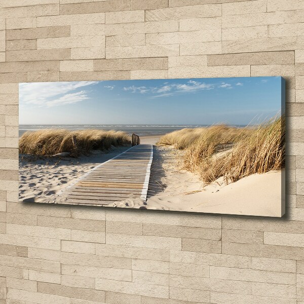Canvas schilderij Strandpad