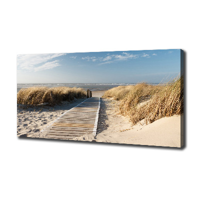 Canvas schilderij Strandpad