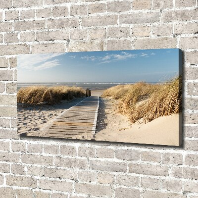 Canvas schilderij Strandpad