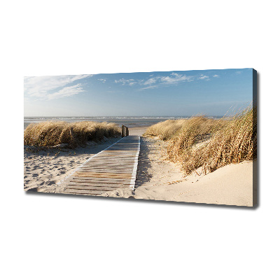 Canvas schilderij Strandpad