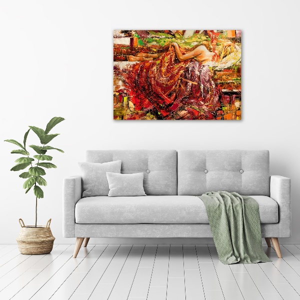 Schilderij op canvas Slapende vrouw