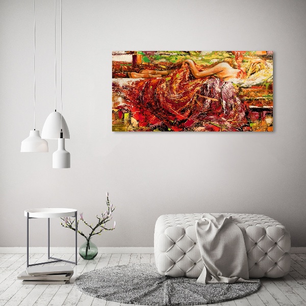 Schilderij op canvas Slapende vrouw