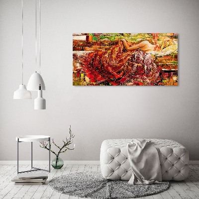 Schilderij op canvas Slapende vrouw