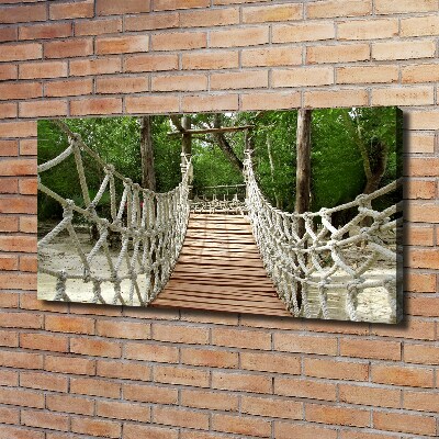 Foto obraz canvas Most linowy