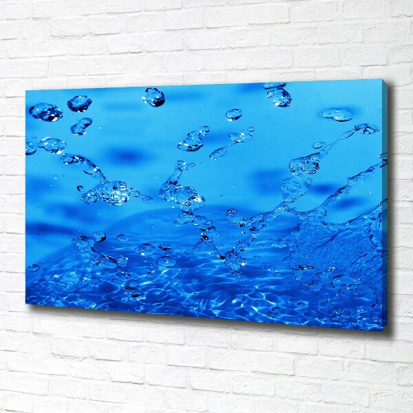 Schilderij op canvas waterdruppels