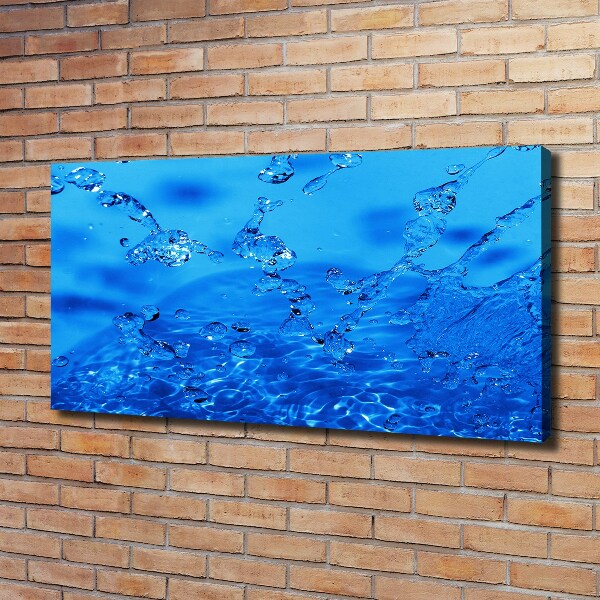 Schilderij op canvas waterdruppels