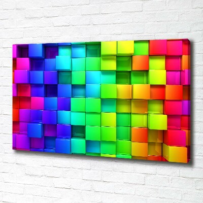 Schilderij op canvas Kleurrijke dozen