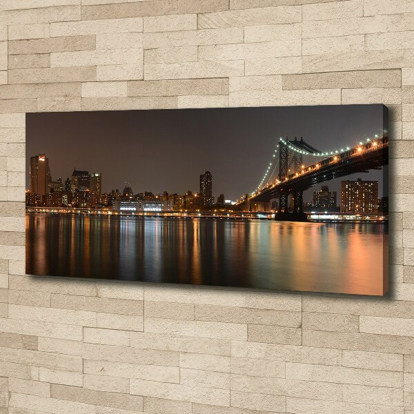 Canvas foto Tussen de bruggen