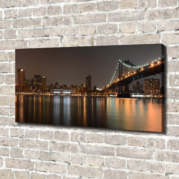 Canvas foto Tussen de bruggen