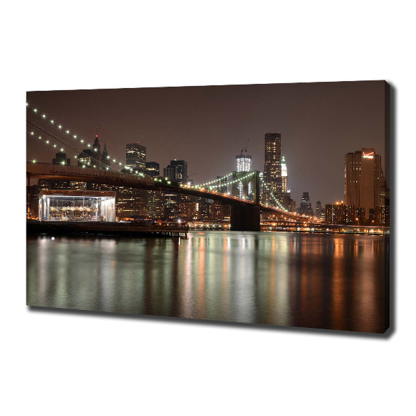 Canvas foto Tussen de bruggen