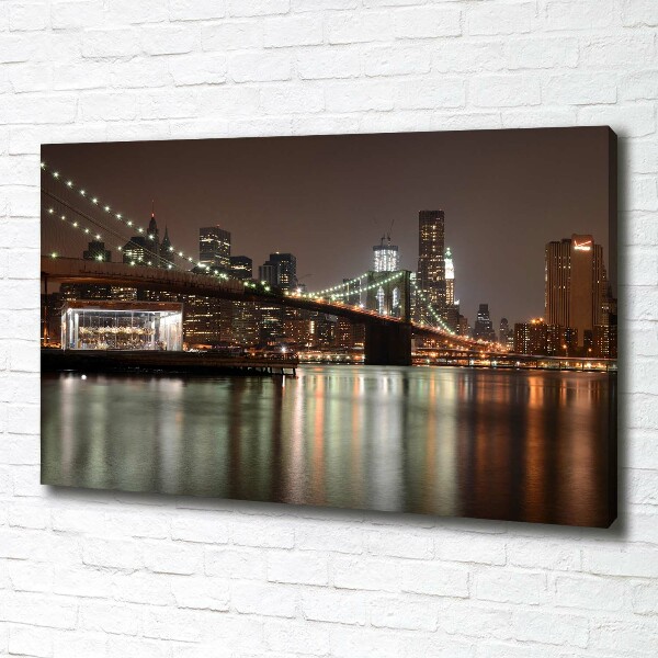 Canvas foto Tussen de bruggen