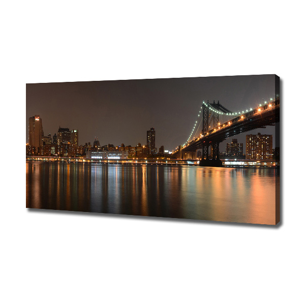 Canvas foto Tussen de bruggen