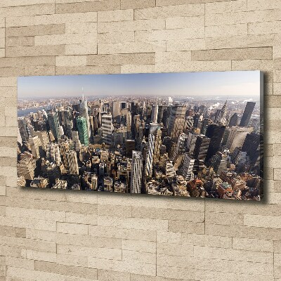 Canvas schilderij New York vanuit vogelperspectief