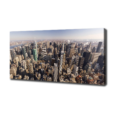 Canvas schilderij New York vanuit vogelperspectief