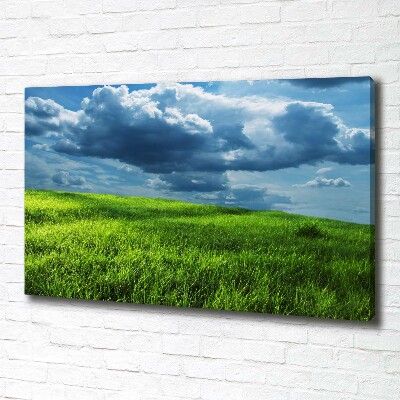 Canvas foto Onweerswolken