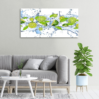 Foto op canvas Limoenen en water