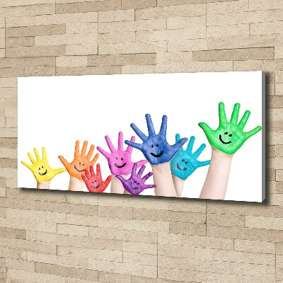 Foto obraz na płótnie Pomalowane dłonie