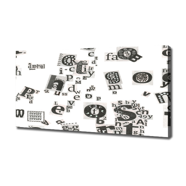 Schilderij op canvas Brieven uit een krant