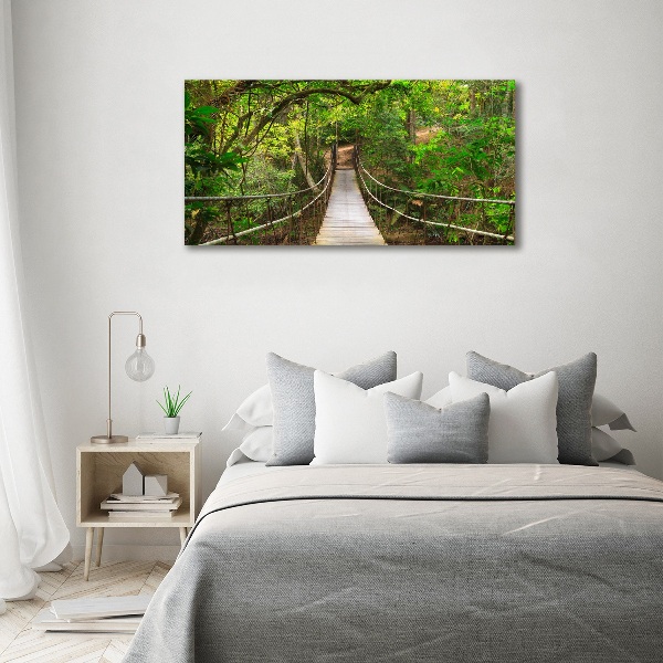 Foto op canvas Touwbrug