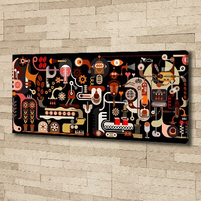 Canvas schilderij Koffieproductie