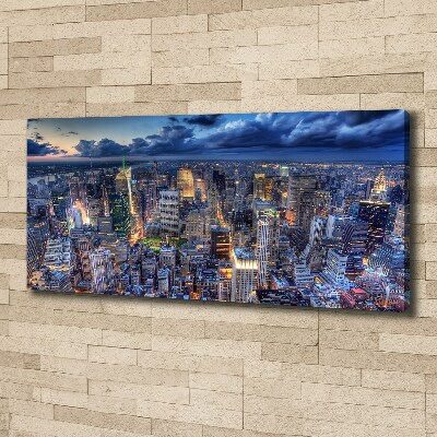 Foto obraz na płótnie Nowy Jork lot ptaka