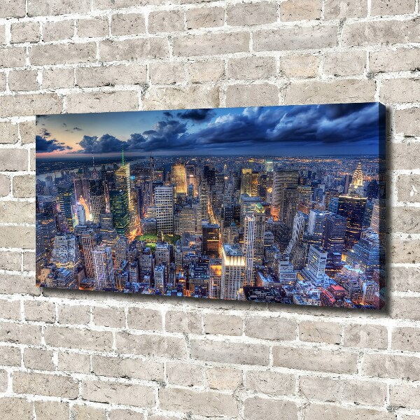 Foto op canvas New York vanuit vogelperspectief