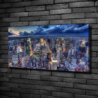 Foto op canvas New York vanuit vogelperspectief