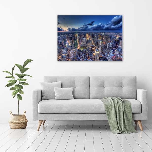 Foto op canvas New York vanuit vogelperspectief