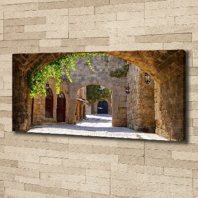 Canvas foto Charmante straatjes