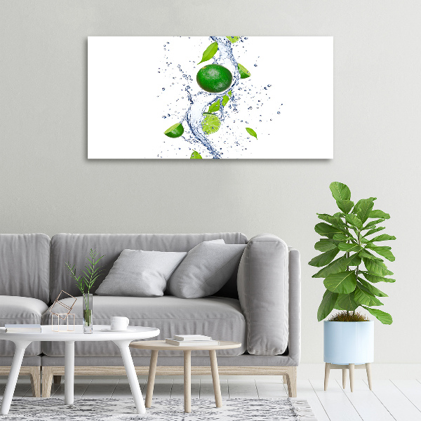 Foto obraz na płótnie Limonki i woda